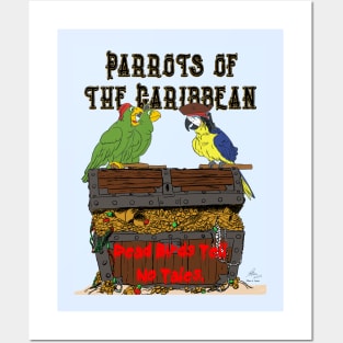 Parrots of the Caribbean: Dead Birds Tell No Tales Posters and Art